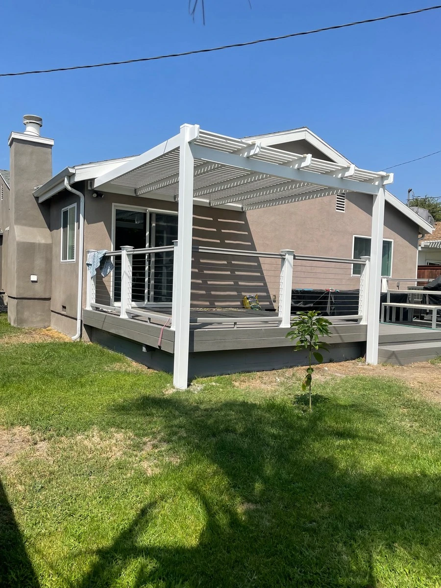 automatic louvered patio